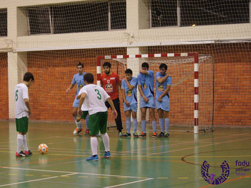 Equipa de futsal da AAUBI nas Jornadas Concentradas em Aveiro. Foto: FADU