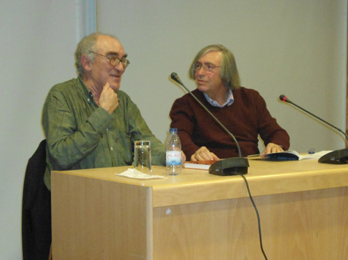 O poeta José Alberto Oliveira e o escritor Manuel da Silva Ramos