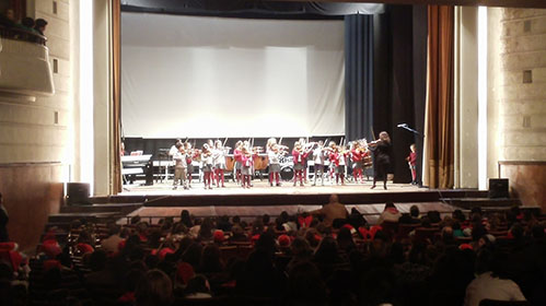 Atuação da Orquestra de Violinos do Conservatório Regional de Música da Covilhã