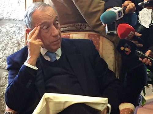 Marcelo Rebelo de Sousa na visita que fez à UBI a meio do mês de janeiro.