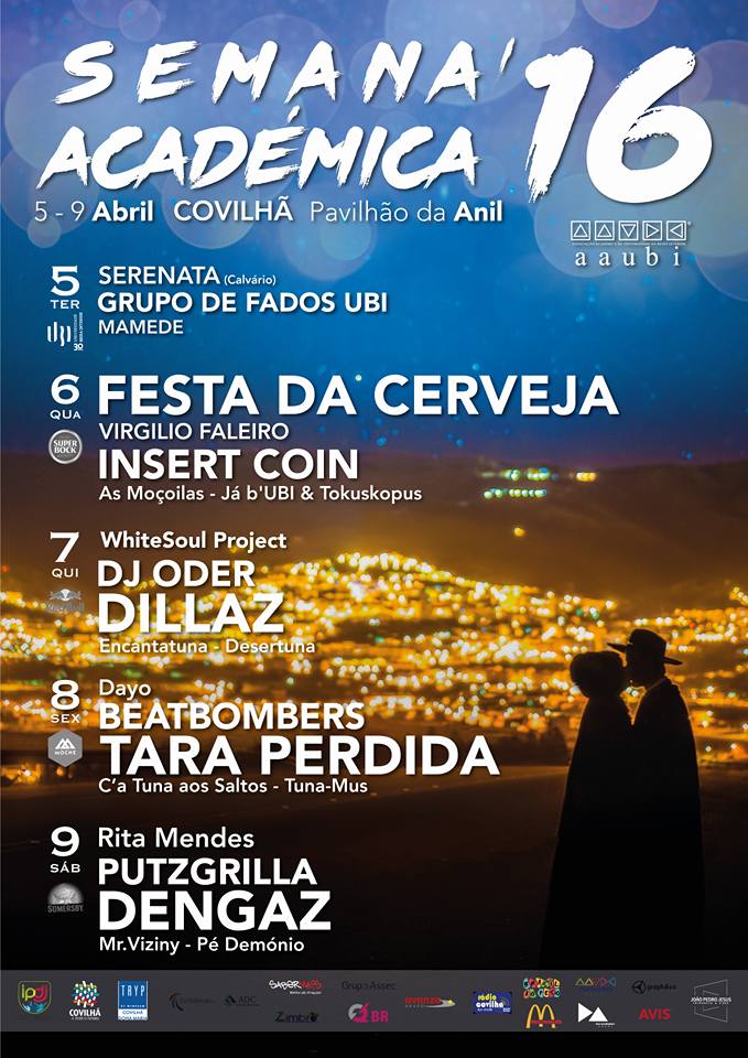 Cartaz oficial da Semana Académica 2016