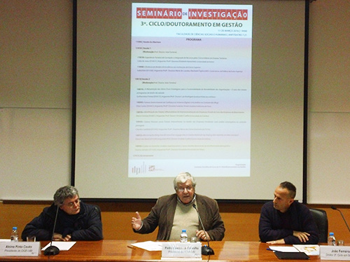 Sessão de abertura do seminário de investigação em Gestão que decorreu na UBI