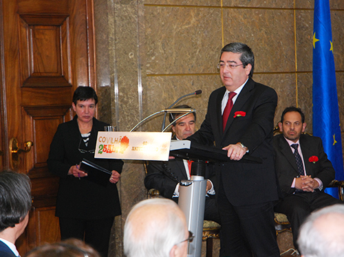 Presidente da Câmara da Covilhã durante a sessão solene
