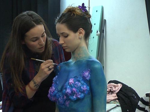 Workshop de Body Art promovido no âmbito das I jornadas de Moda
