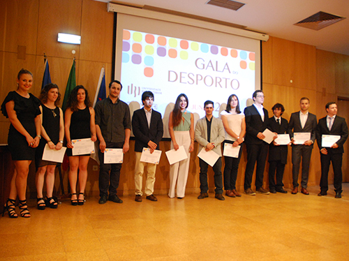 Alguns dos homenageados na Gala de Desporto da UBI