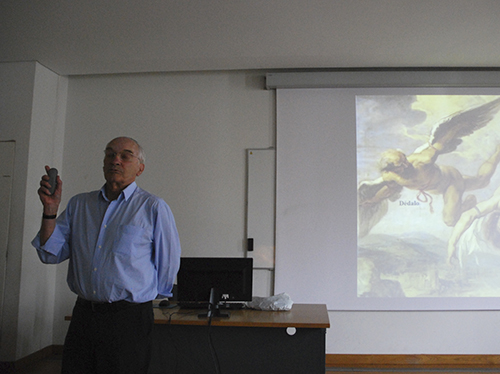 Jorge Paiva durante a palestra