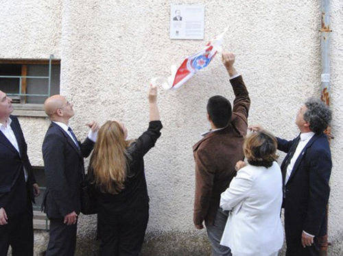 Descerramento da placa em homenagem a Plácido da Costa