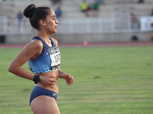 Inês Reis no XXIX Meeting de Atletismo, que decorreu em Caceres