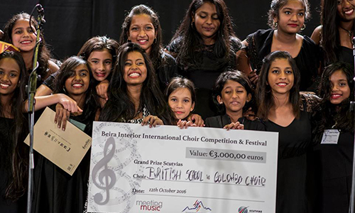 British School in Colombo Choir venceu o Grande Prémio Scutvias