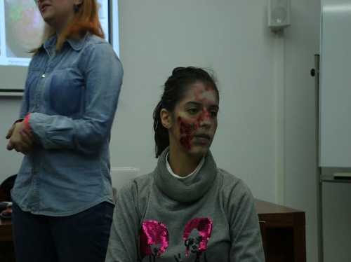 Protótipo de zombie em desenvolvimento (foto de Ana Rita Garcia)