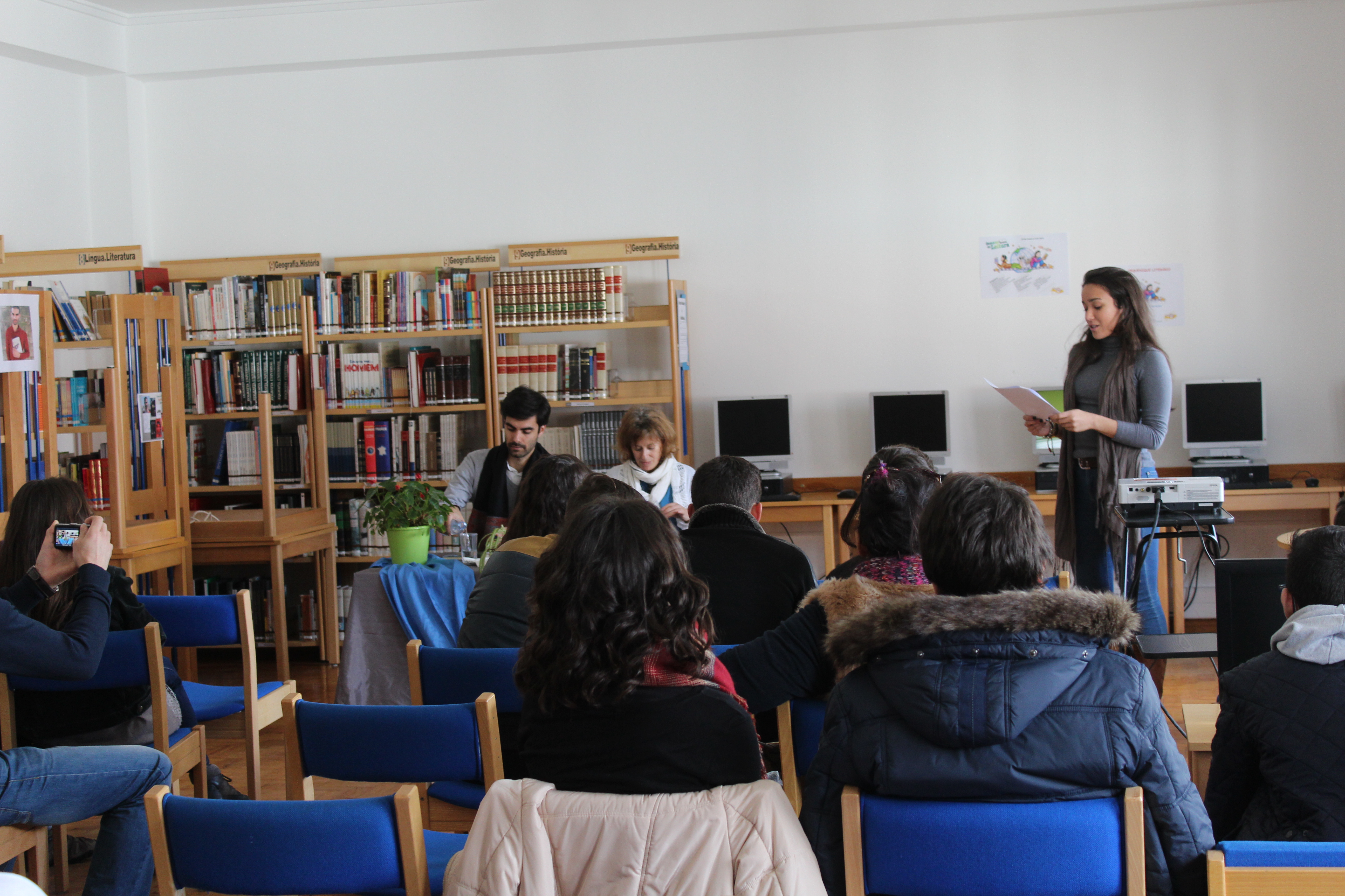 Debate entre os alunos de Belmonte e Samuel F. Pimenta