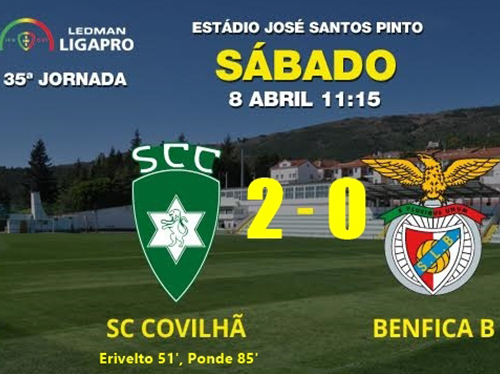 O Sporting da Covilhã impôs a quinta derrota consecutiva ao Benfica B