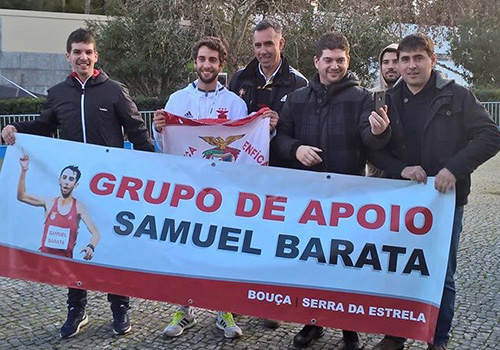 Samuel Barata (ao centro) conseguiu o tempo de 29.36 minutos