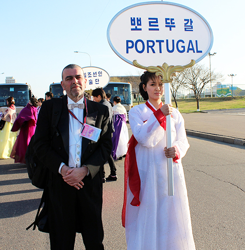O maestro diz ter sido muito bem recebido nesta deslocação à Coreia do Norte