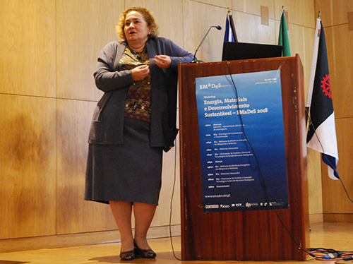 Anna Guerman durante a sessão de abertura do workshop