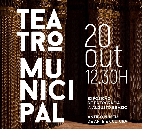 Folder da mostra de fotografias e artefatos do Teatro Municipal da Covilhã (Imagem de divulgação)