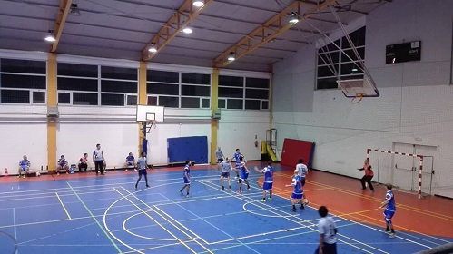 Jogo de andebol entre a AAUBI e NAE.