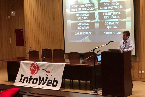 João Dias nas III Jornadas de Infoweb, na Universidade da Beira Interior