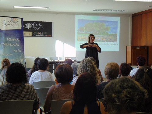 Daniela Guerra no workshop “Emoções com Mindfulness”