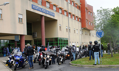 Deslocaram-se ao CHUCB cerca de 100 motos