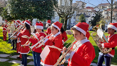 Jovens da Banda da Covilhã animaram a cidade