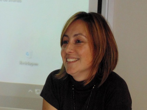 Caterina Cucinotta, investigadora do Instituto de História Contemporânea da Universidade Nova de Lisboa, foi a oradora da sessão.