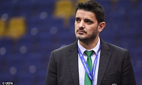 Nuno Dias é o treinador principal da equipa de futsal do Sporting Clube de Portugal
