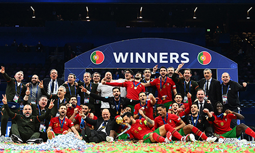 Portugal sagrou-se bi-campeão europeu da modalidade no domingo, 6 de fevereiro, em Amesterdão. Foto: FPF