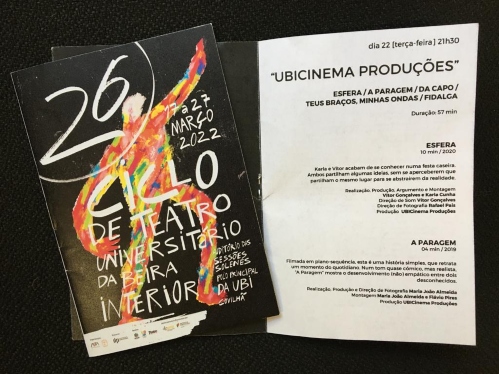 Programa do Ciclo de Teatro Universitário da Beira Interior.