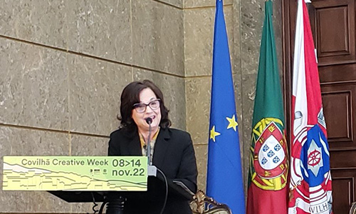 Regina Gouveia, vereadora da cultura e palestrante da CCW