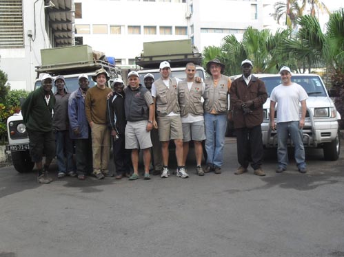 A equipa do SEGAL no seu mais recente trabalho, em Moçambique