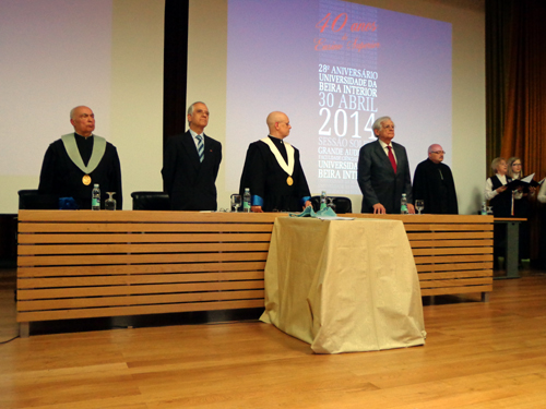 A cerimónia de aniversário da UBI decorreu na Faculdade de Ciências da Saúde