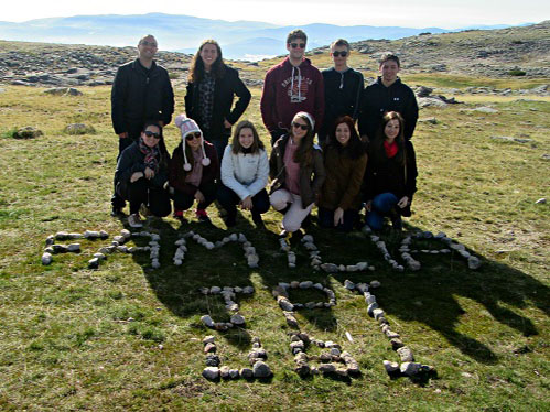 Estudantes brasileiros na Serra da Estrela