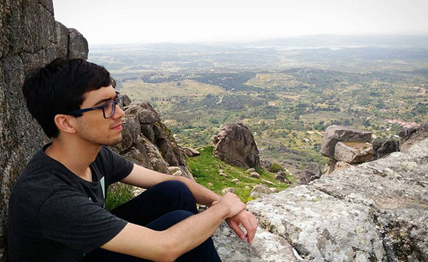 Matheus Limoeiro, estudante intercambista do Brasil. Fotografia disponibilizada pelo mesmo.