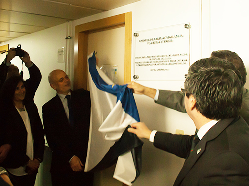 Cerimónia de inauguração da Unidade de Farmacovigilância da Beira Interior na FCS