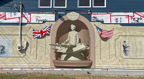 Mural está em Botwood, no Canadá