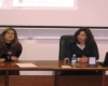 Helena Alves e Sara Fernandes na palestra acerca do "Projecto Querença"