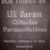 CCartaz do III Sarau Cultural de Ciências Farmacêuticas