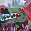 A tradicional "dança do dragão" foi uma das atividades realizadas.