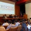 Estudantes assistem ao discurso de boas-vindas da apresentação pública do CRER2020