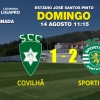 O Sporting da Covilhã sofreu a segunda derrota seguida na Ledman LigaPro