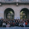 Cerca de 150 pessoas juntaram-se junto à Câmara Municipal da Covilhã. Foto: Giacomo Giacomoni