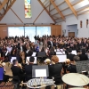 Público que encheu a Igreja da Santíssima Trindade mostrou-se vibrante e emocionado com a interpretação da Banda da Covilhã