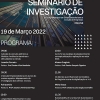 Programa do Seminário de Investigação. 
Fonte: UBI