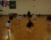 A equipa da casa durante os exercícios de aquecimento, antes da disputa pelo terceiro lugar