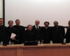 Bruno Travassos (ao centro) e os membros do júri